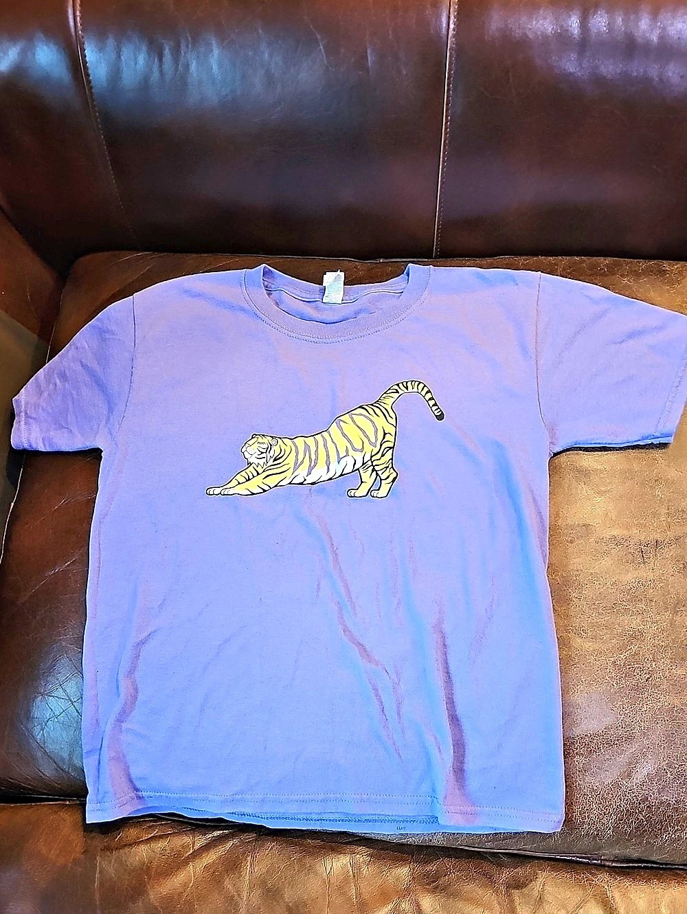Jerseys Wilco Tiger Youth Medium Purple Tiger Tee